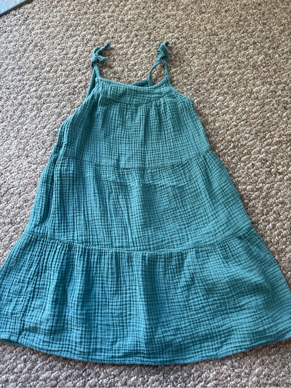 Cat & Jack Teal Tiered Gauze Sundress for Kids